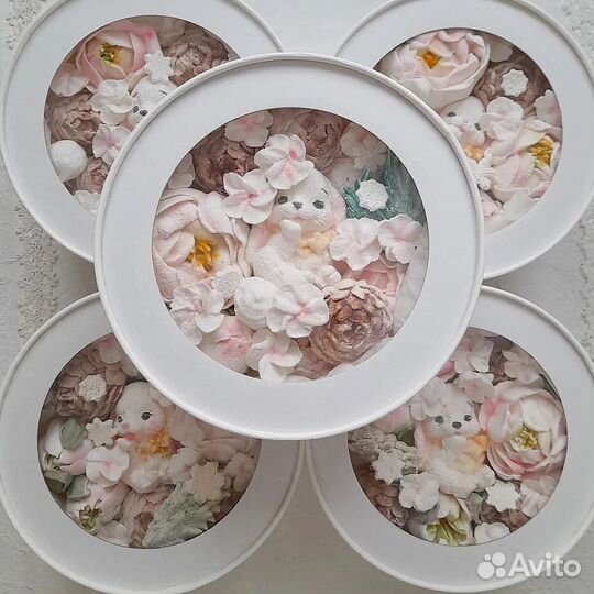 Коробка круглая и куб