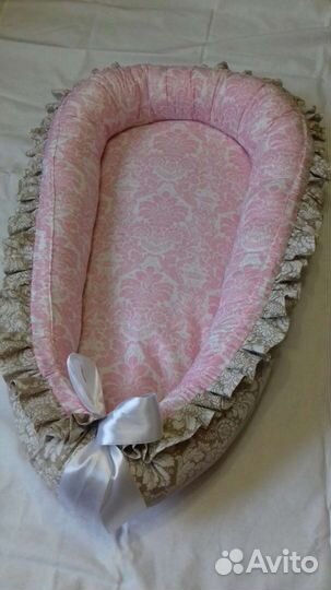 Кокон гнездышко для новорожденного, держ. балдахин