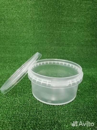 Банка Полипропилен 550мл, с крышкой, термостойкая