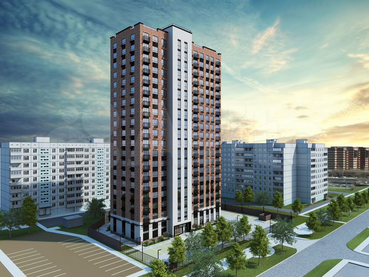 2-к. квартира, 54,4 м², 17/19 эт.