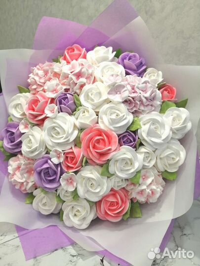 Съедобные букеты из зефира