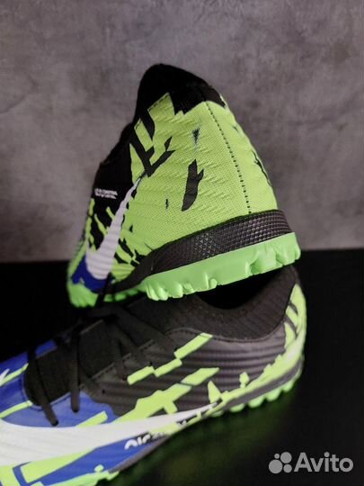 Шиповки бутсы nike black/green