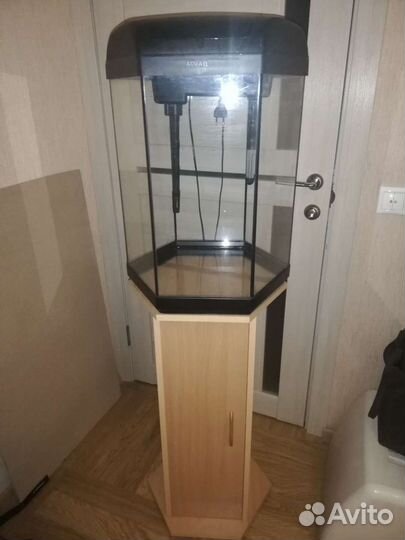 Аквариум Aquael Hexa SET- II 60л шестигранный чёрн