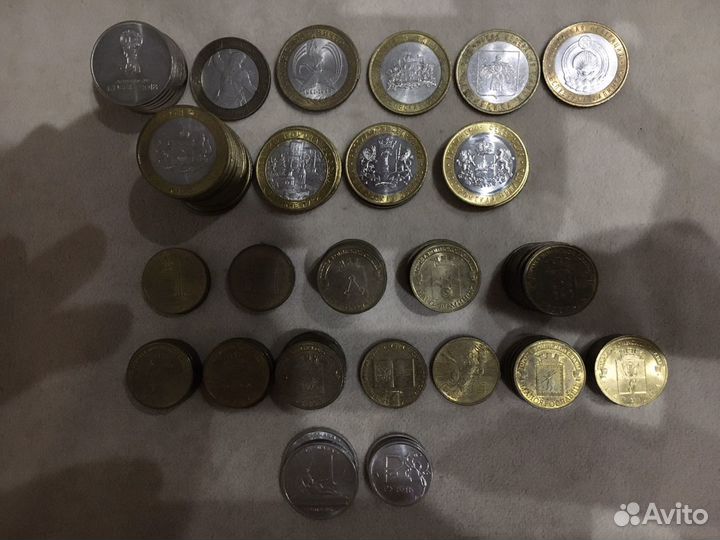 Монеты РФ юбилейные, биметалл