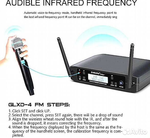 Профессиональная радиосистема Glxd4 G-mark новая