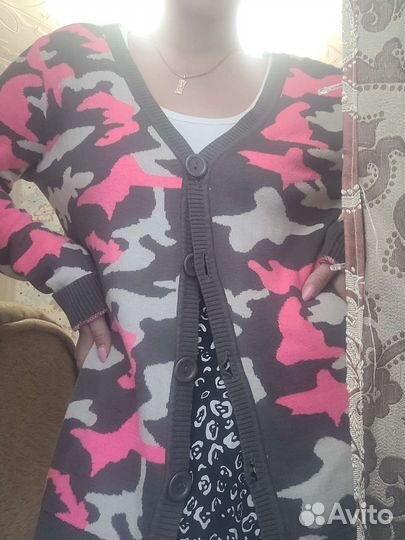 Кардиган удлинённый