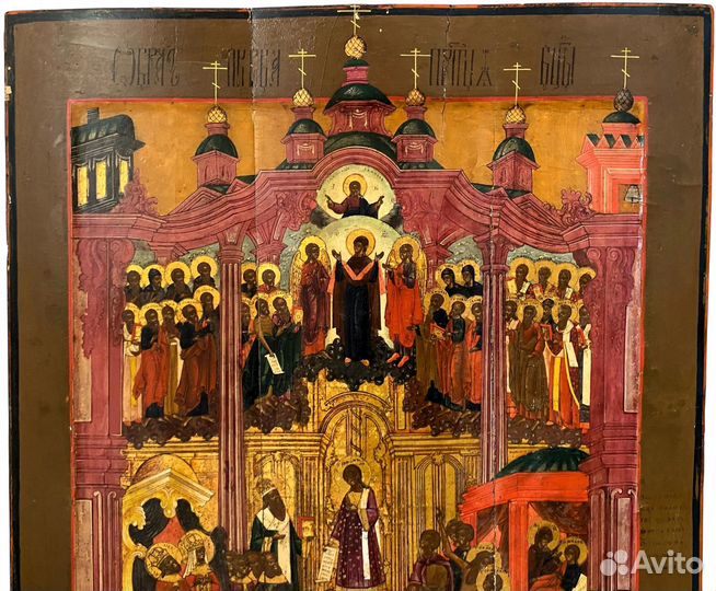 Икона Покров Богородицы Ветка 19 век Экспертиза