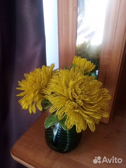 Букет цветов из бисера