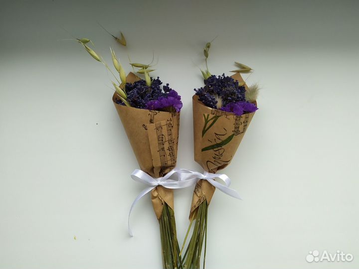 Мини букет из сухоцветов