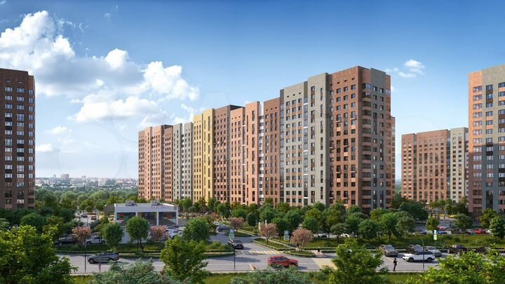 2-к. квартира, 67,1 м², 1/16 эт.