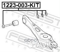 Болт с эксцентриком (ремкомплект) Febest 1229-0