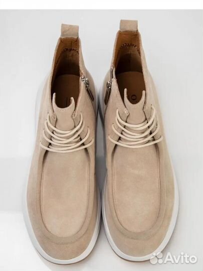 Ботинки натуральная замша и кожа