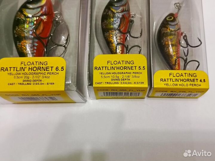 Воблер Salmo rattlin hornet цвет YHP