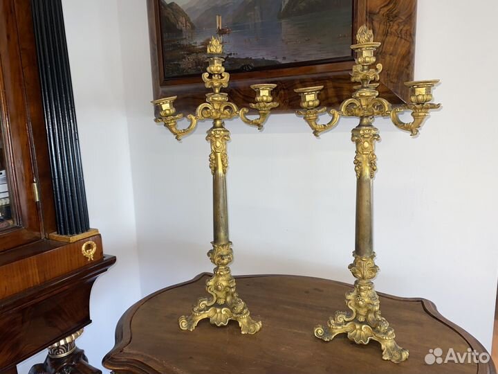 Канделябры бронзовые