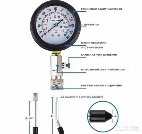 Компрессометр для бензиновых двс