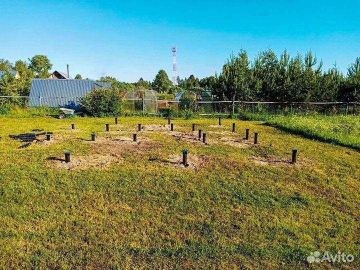 Свайный фундамент для дома