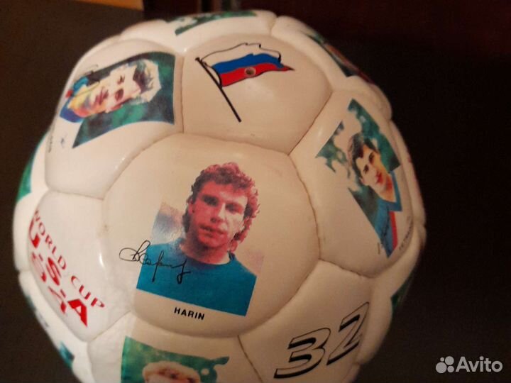 Футбольный мяч коллекционный с подписями Спартак