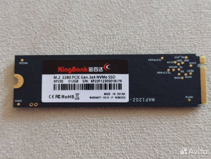 Диск SSD M.2 2280 NVMe 512Gb Kingbank KP230 новый