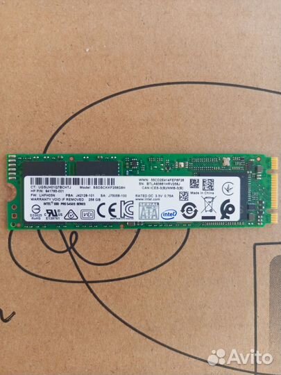 Intel ssdsckkf256g8h on sale