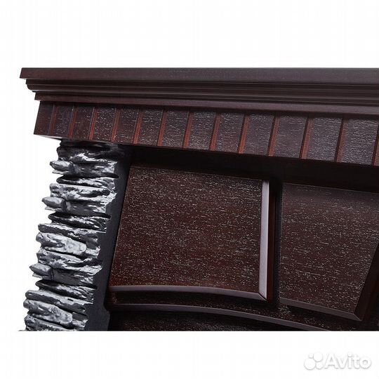 Портал Firelight Porto 25 камень черный, шпон венг