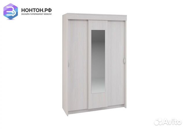 Шкаф-купе Бассо ясень анкор светлый