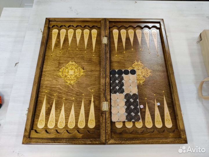 Нарды ручной работы узор