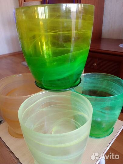 Горшок стеклянный для орхидей