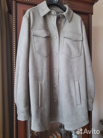 Тренч M&S р.12(46),цвет насыщ.олива