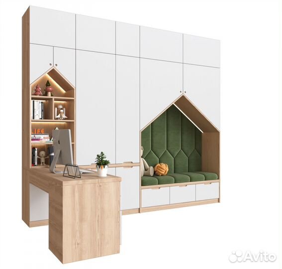 Шкаф в детскую, детский шкаф, шкафчик-домик новый