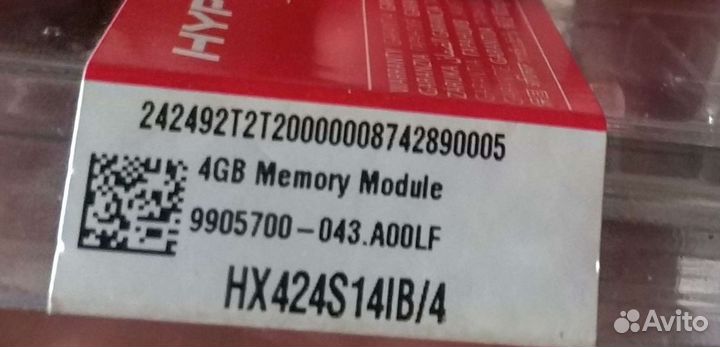 Оперативная память Kingston HyperX 4gb/ddr4 sodimm