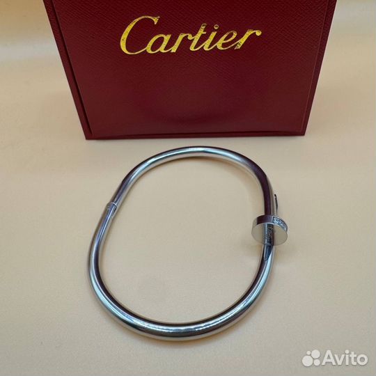 Браслет Cartier гвоздь с камнями (премиум)