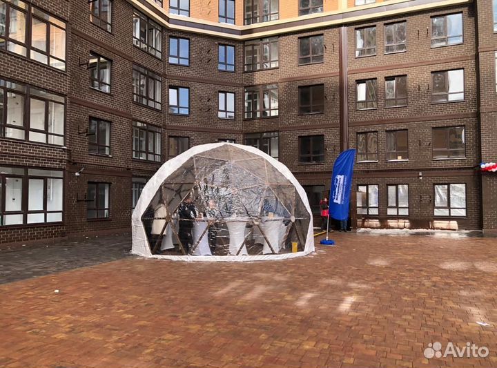 Шатер для глэмпинга, геокупол