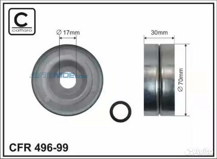 Ролик натяжителя приводного ремня 49699 caffaro