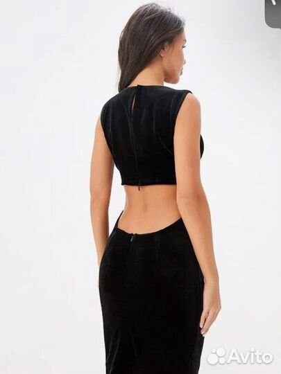 Платье бархатное