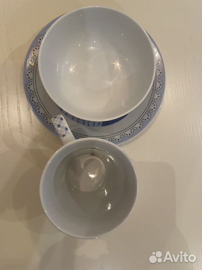 Набор детской керамической посуды новый