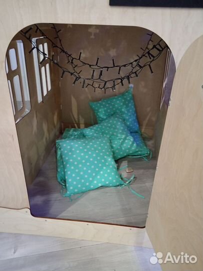 Детский игровой деревянный домик