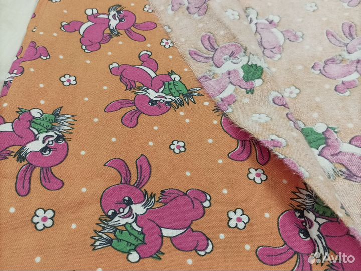 Ткань детская фланель СССР на пелёнки и для шитья