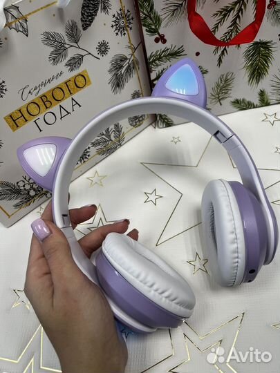 Детские наушники со светящимися ушками