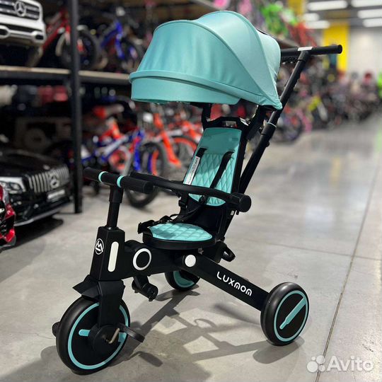 Складной велосипед luxmom 368 голубой