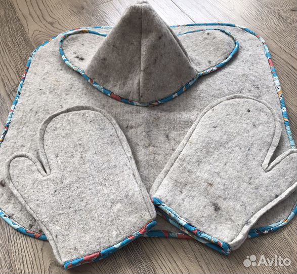 Комплект для бани и сауны из войлока