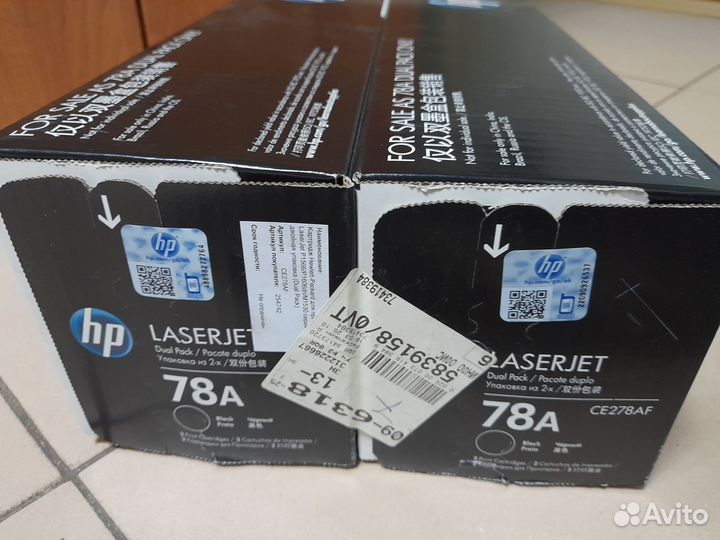 2 картриджа HP