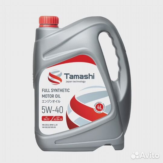 Tamashi SAE 5W-40 API SN/CF, acea A3/B4-16