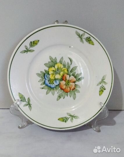 Тарелки, фужеры ГДР, вазы, штоф, ложки СССР