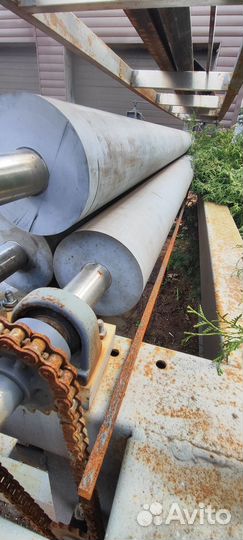 Валы обрезиненные