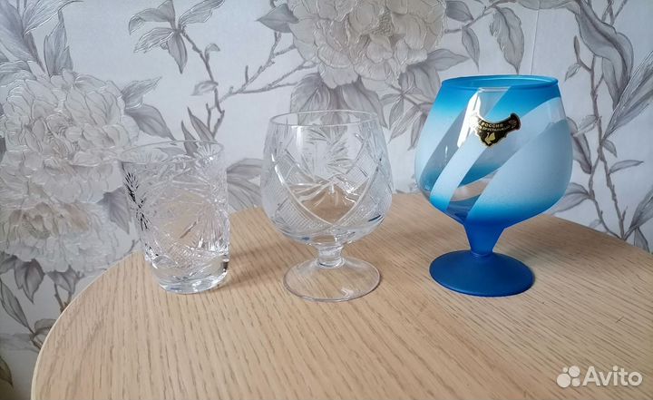 Фужеры хрустальные СССР новые