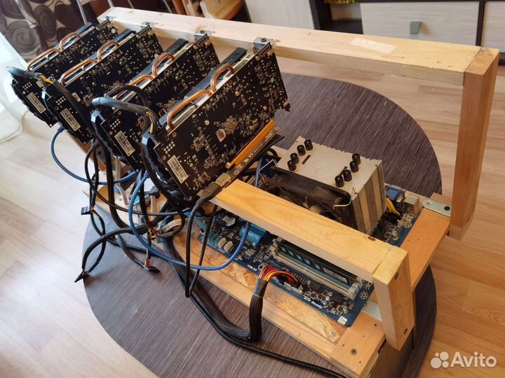 Риг на 4 RX 580 8gb