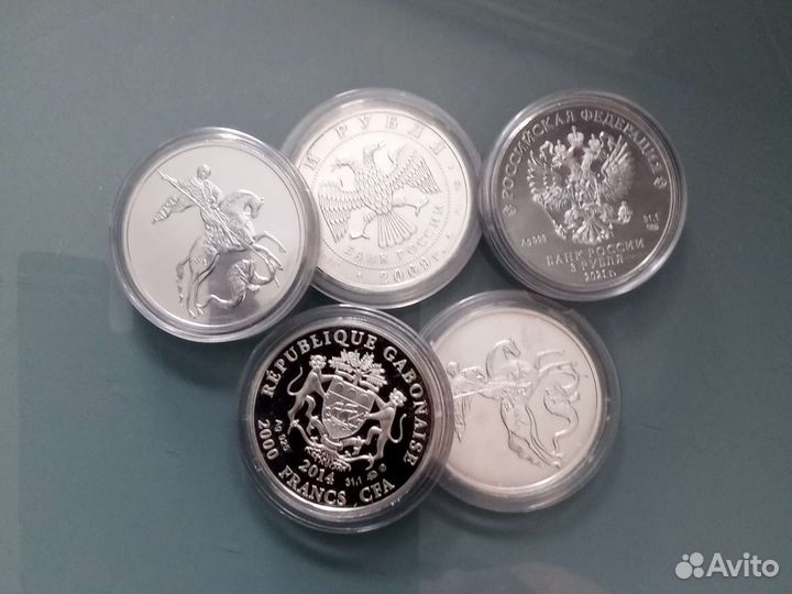 Серебро 999.9 пробы слиток