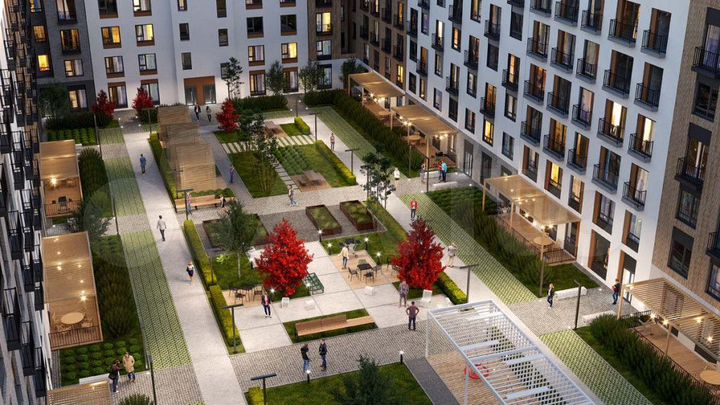 1-к. квартира, 56,3 м², 4/6 эт.