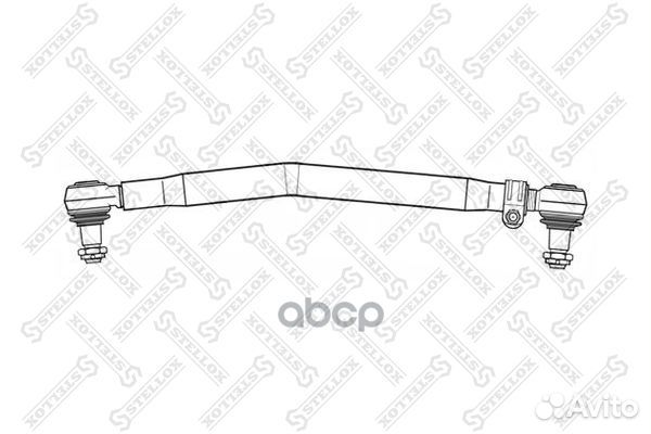 Тяга рулевая прод. L900 d52 конус30.2 изг-1MA