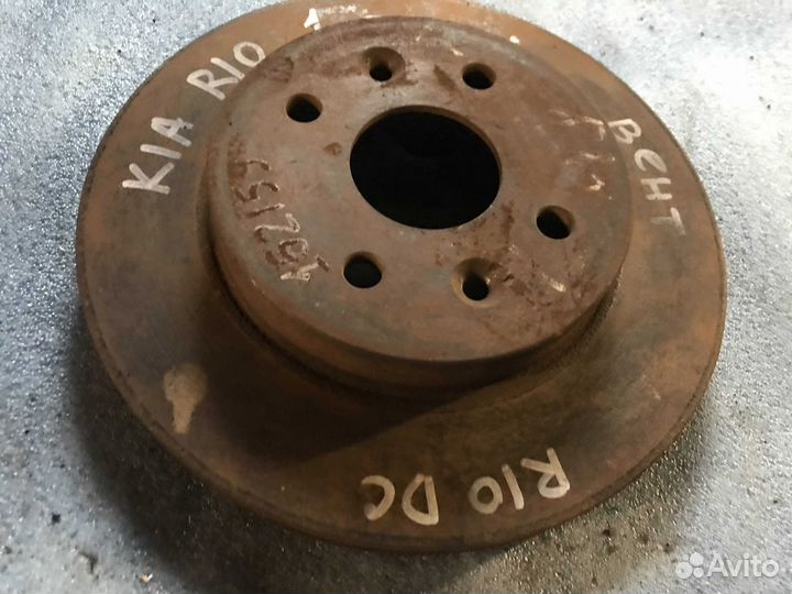 Диск переднего тормоза Kia Rio 1 DC вентилируемый